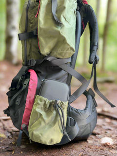 Case in backpack